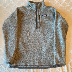 Men’s Patagonia 1/4 zip better sweater stonewash - large